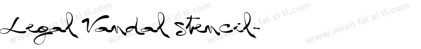 Legal Vandal Stencil字体转换